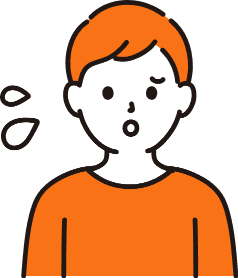 困っている男性